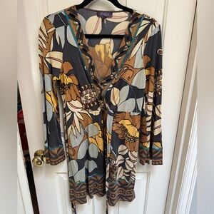 Hale Bob Faux Wrap Dress- Large